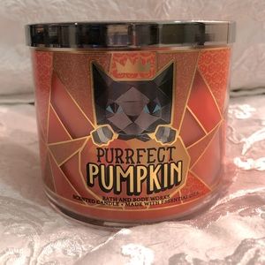 Like-new Purrfect Pumpkin BBW 3-wick